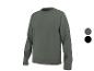 Sweat-shirt gris à manches longues, présentant deux variantes de couleur : gris et noir.