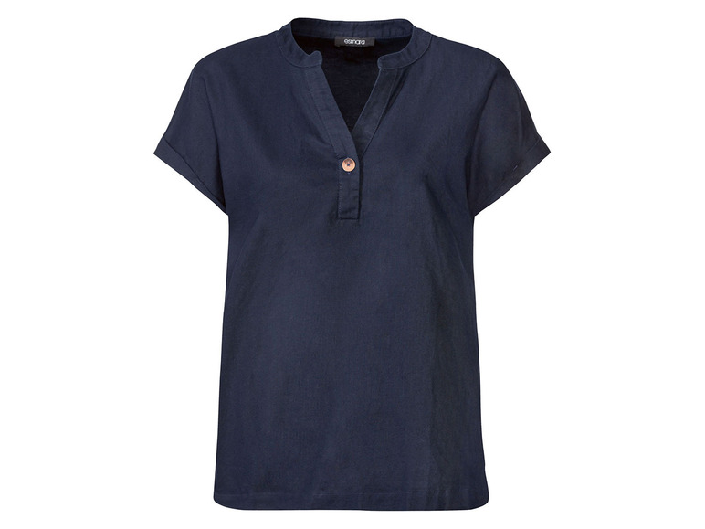 Ga naar volledige schermweergave: esmara® Nonchalante blouse van een linnenmix - afbeelding 8