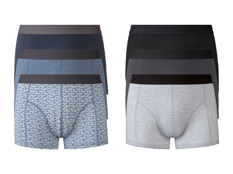 Ga naar volledige schermweergave: LIVERGY® Set van 3 boxers van een katoenmix - afbeelding 1