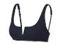 Zwart bikini top met V-hals.