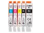 Cartouches d'encre C551XL et C550XL en couleurs cyan, magenta, jaune et noir