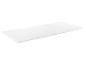 Matelas blanc rectangulaire avec texture matelassée.