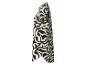 Chemise femme à motif zèbre noir et blanc, vue latérale