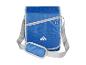 Sac à bandoulière bleu Crivit avec petite poche.