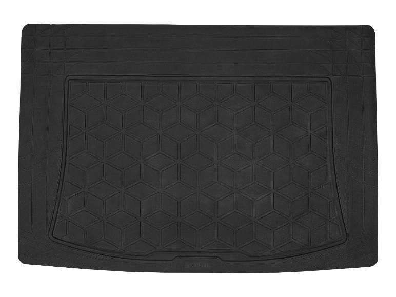 Tapis de coffre noir avec motif géométrique en relief