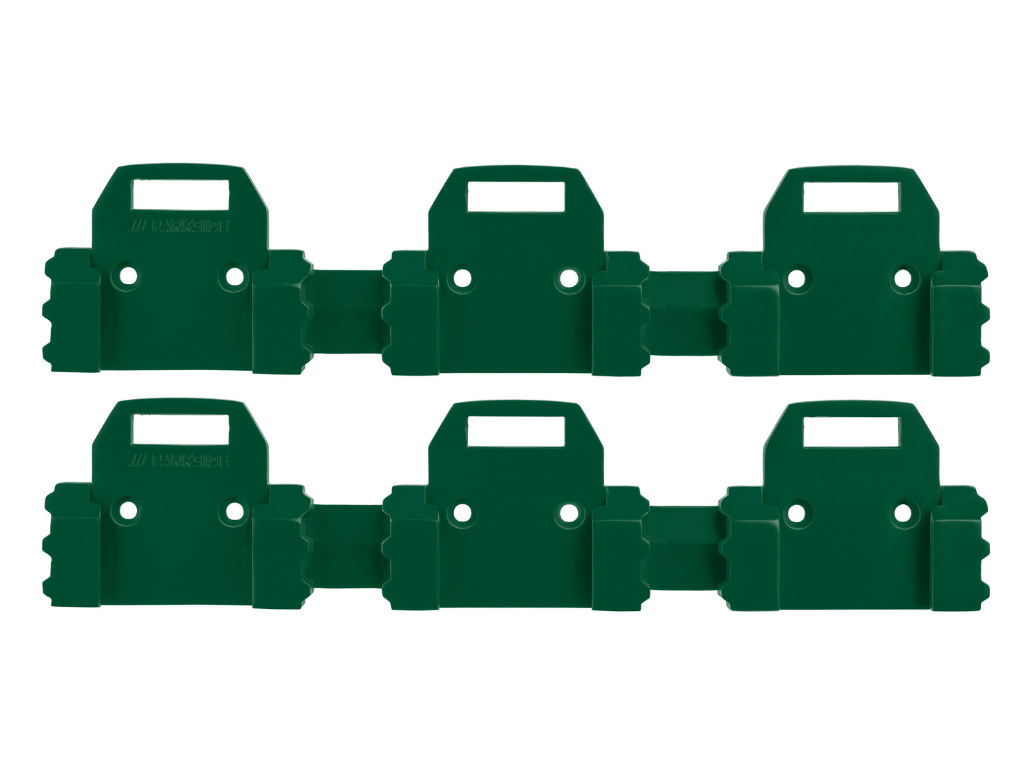 Support Mural 6 Compartiments Pour Batteries Parkside 20V - 160x280 Mm - Organisation Atelier/Garage