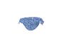 Blauwe bloemenprint bikinibroekje met strikjes aan de zijkant
