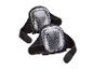 Genouillères de travail noires PARKISDE avec coques de protection transparentes