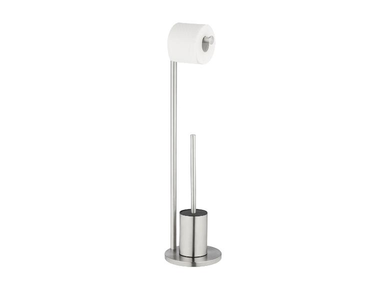 Auralum Max - Wandtoiletrolhouder - Zwart, Met Borstel, Roestvrij Staal