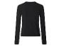 Pull noir à manches longues pour femme, vue de dos.