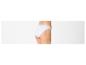 Culotte blanche femme avec détails en dentelle, vue arrière.