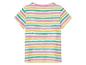T-shirt rayé pour enfant, couleurs pastel.