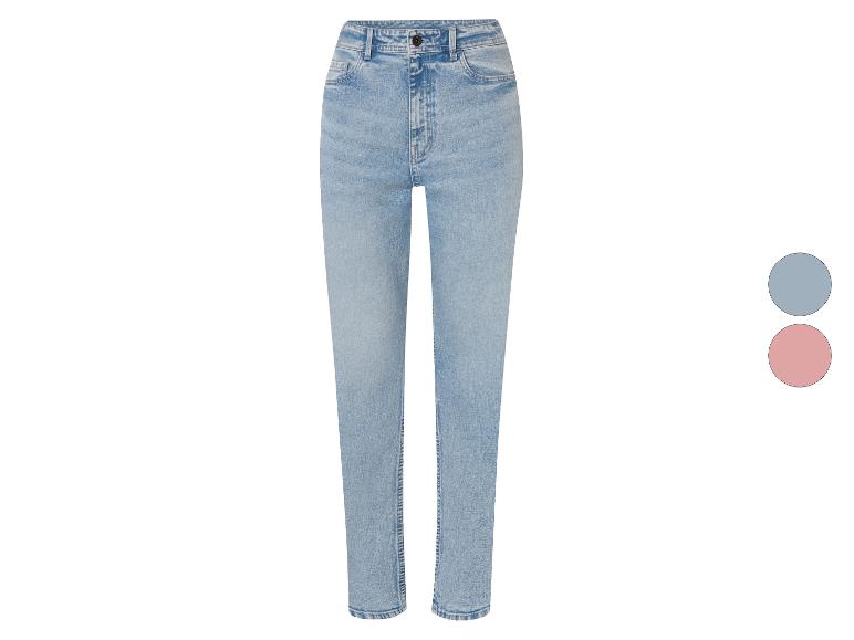 Jeans skinny bleu clair pour femme.