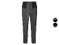 Donkergrijze broek met hoge taille en zwarte details
