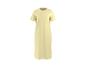 Robe t-shirt longue jaune clair à manches courtes