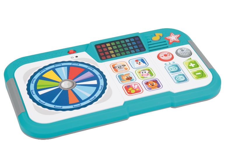 Kinder DJ-console met kleurrijke knoppen en dierenafbeeldingen