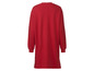 Een rood sweatshirt jurkje.