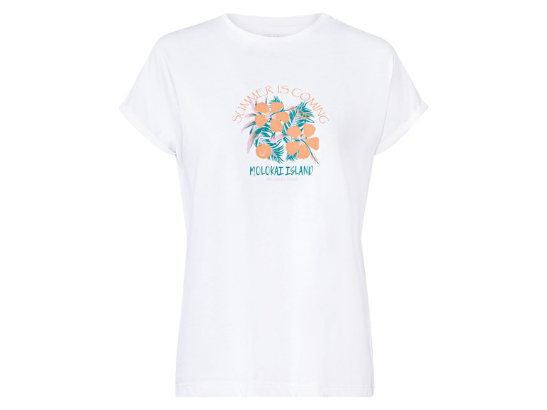 Ga naar volledige schermweergave: esmara® Katoenen T-shirt met ronde hals - afbeelding 7