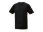 Zwart heren T-shirt met korte mouwen en ronde hals