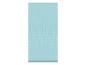 Serviette bleu clair avec motif texturé et petite étiquette s.Oliver