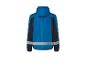 Blauw jack met reflecterende strepen