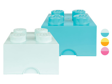 LEGO Boîte de rangement brique, set de 2, empilable