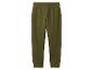 Olijfgroene joggingbroek voor kinderen met elastische tailleband en boorden.