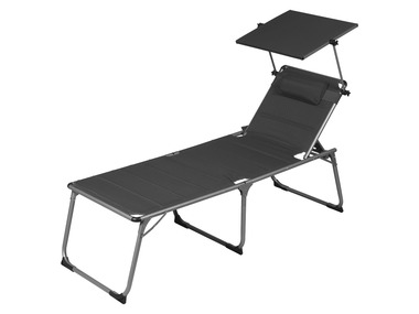 LIVARNO home Chaise longue en aluminium »Houston«, avec pare-soleil