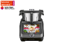 Robot de cuisine noir avec écran tactile affichant recettes et modes, avec le label « Meilleur achat ».