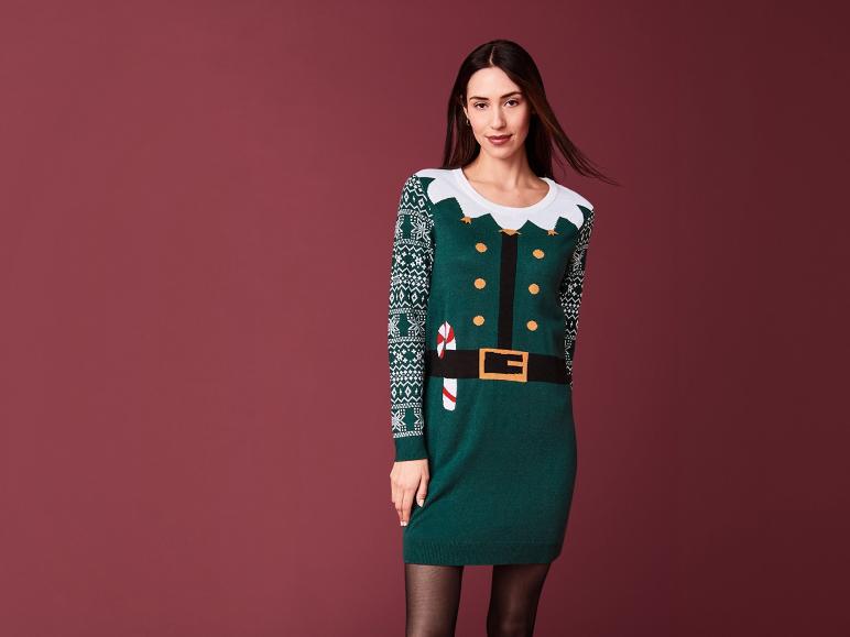 Robe Pull Noel Lidl Femme Robe De Noël En Maille Femme Esmara®