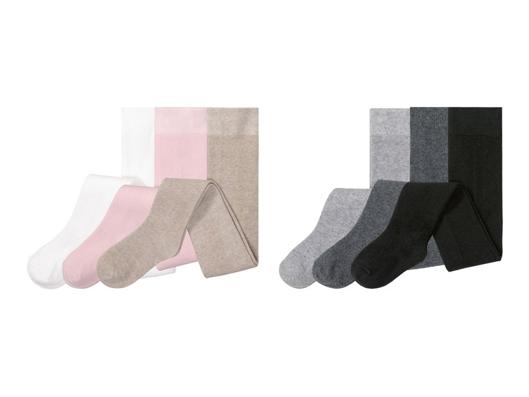 Aller en mode plein écran lupilu® Set de 3 collants en un mélange de coton - Photo 1