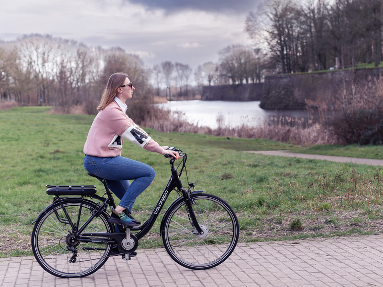 Ga naar volledige schermweergave: Colorado Elektrische fiets »Shiny Black Lady«, 28", voorwielmotor - afbeelding 14