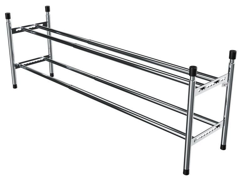 Ga naar volledige schermweergave: LIVARNO home Uittrekbaar schoenenrek, 64-118 x 36,5 x 22,5 cm - afbeelding 2