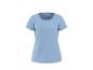 Lichtblauw sport-T-shirt met korte mouwen voor dames