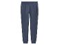 Donkergrijze joggingbroek met elastische tailleband, boorden en een achterzak.