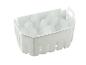 Panier à glaçons blanc avec des glaçons