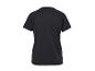 Zwart heren T-shirt met korte mouwen en ronde hals, achteraanzicht