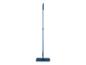 Blauwe vlakmop met telescopische steel