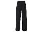 Zwarte pantalon met wijde pijpen.