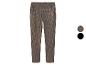 Pantalon à motif pied-de-poule marron et noir avec poches latérales