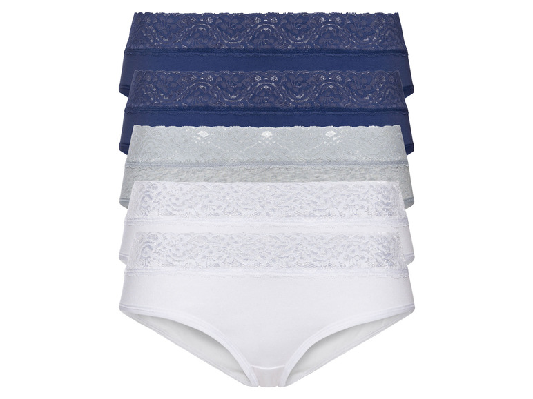 Aller en mode plein écran esmara® Set de 5 hipsters à dentelle en un mélange de coton - Photo 2