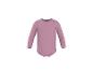 Roze babyromper met lange mouwen