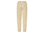 Beige broek met Lidl-print.