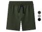 Donkergroene heren sweatshorts met zwart trekkoord, ook verkrijgbaar in grijs en zwart.