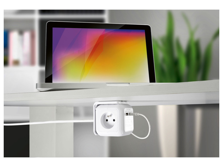 Aller en mode plein écran SILVERCREST® Cube multiprise avec ports USB - Photo 3