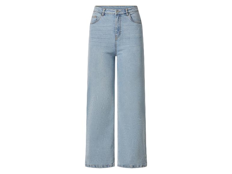 Jean large bleu clair taille haute