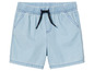 Short bleu clair avec cordon de serrage.