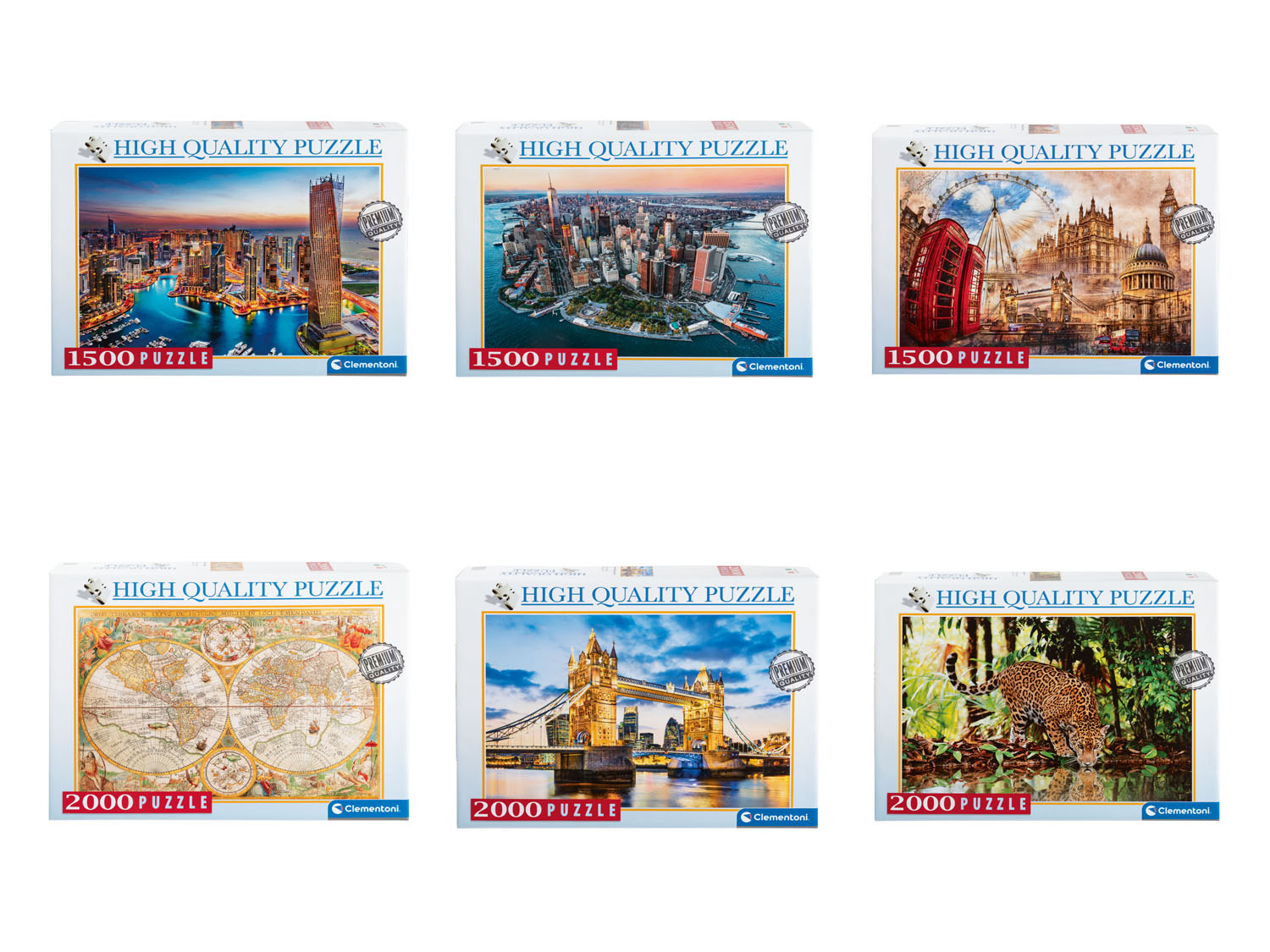 Puzzel, 1500 of 2000 stukjes | Lidl.be