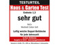 Testresultaat van een BeCo Medibett Cotton Soft dekbed, beoordeeld als 'zeer goed' door Haus & Garten Test.
