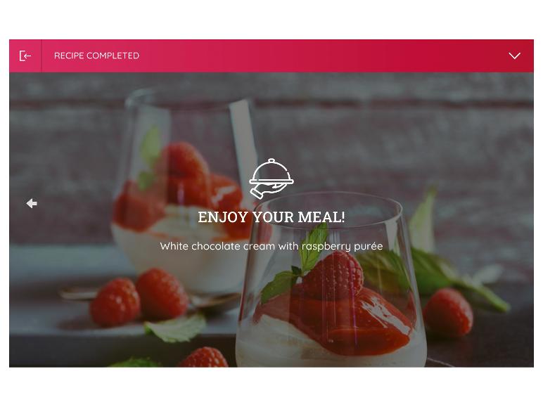 Recept voltooid: Witte chocoladecrème met frambozenpuree, eet smakelijk!